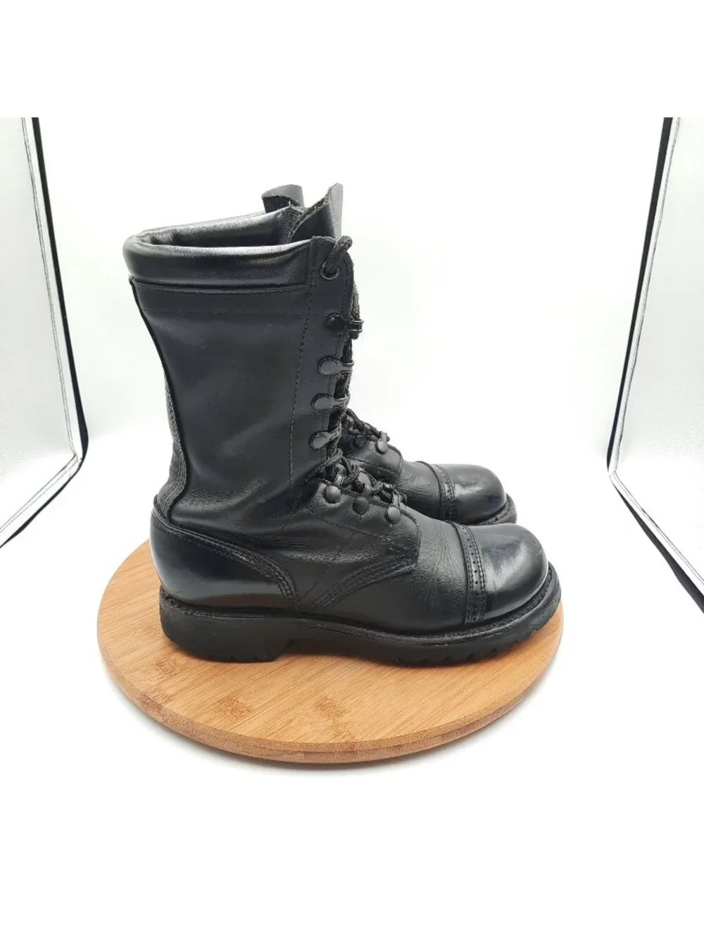 Corcoran Jump Boots Mens 8 Black Leather 1520 Combat Military Paratrooper USA